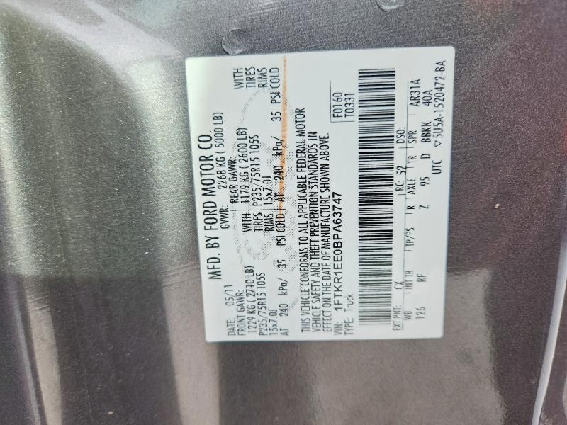 2011 Ford Ranger Super cab