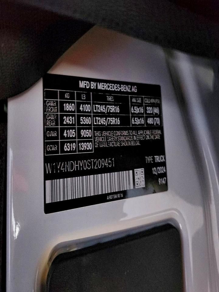 2025 Mercedes-Benz 2025 Mercedes Benz Sprinter 2500 Delivery Van