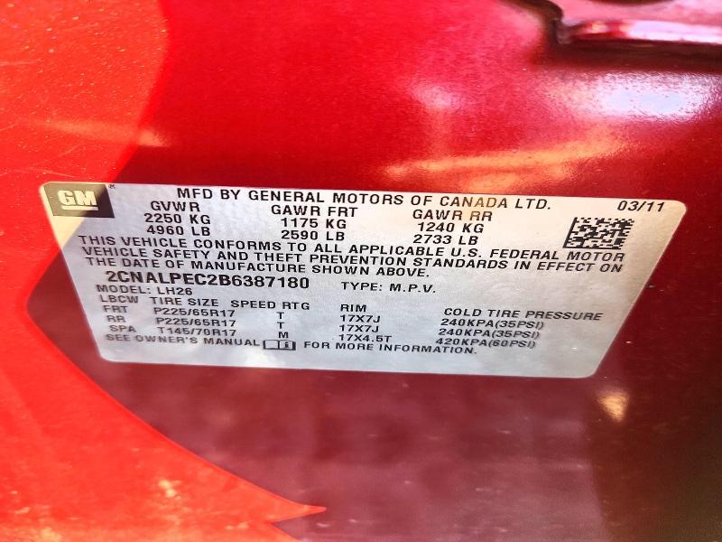 2011 Chevrolet Equinox lt