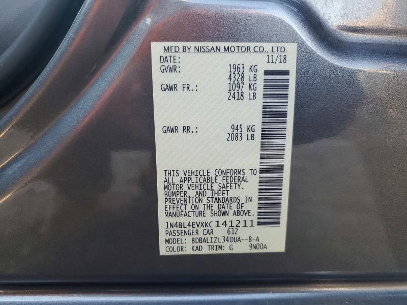 2019 Nissan Altima sl