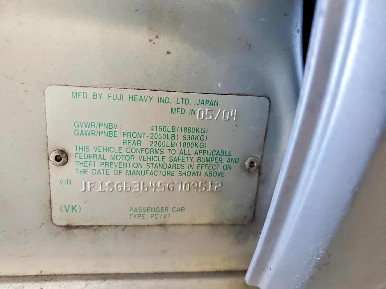 2005 Subaru Forester 2.5x