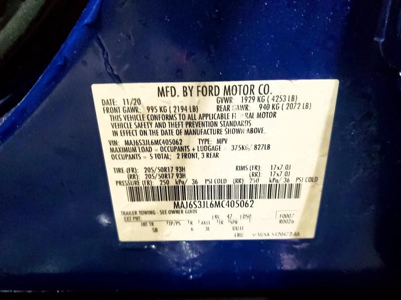 2021 Ford Ecosport ses