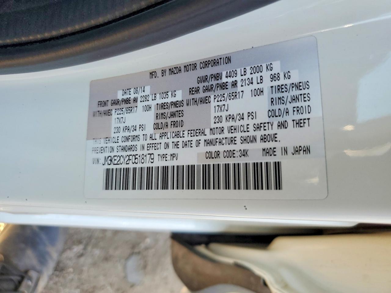 2015 Mazda Cx-5 Touring