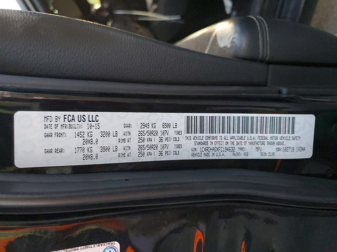 2015 Dodge Durango sxt