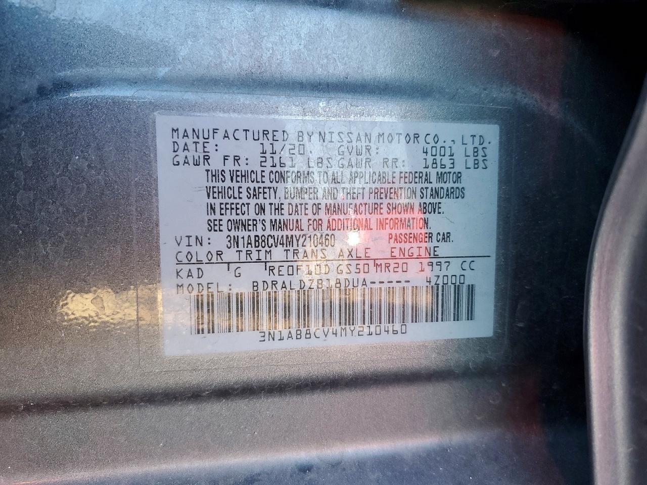 2021 Nissan Sentra sv