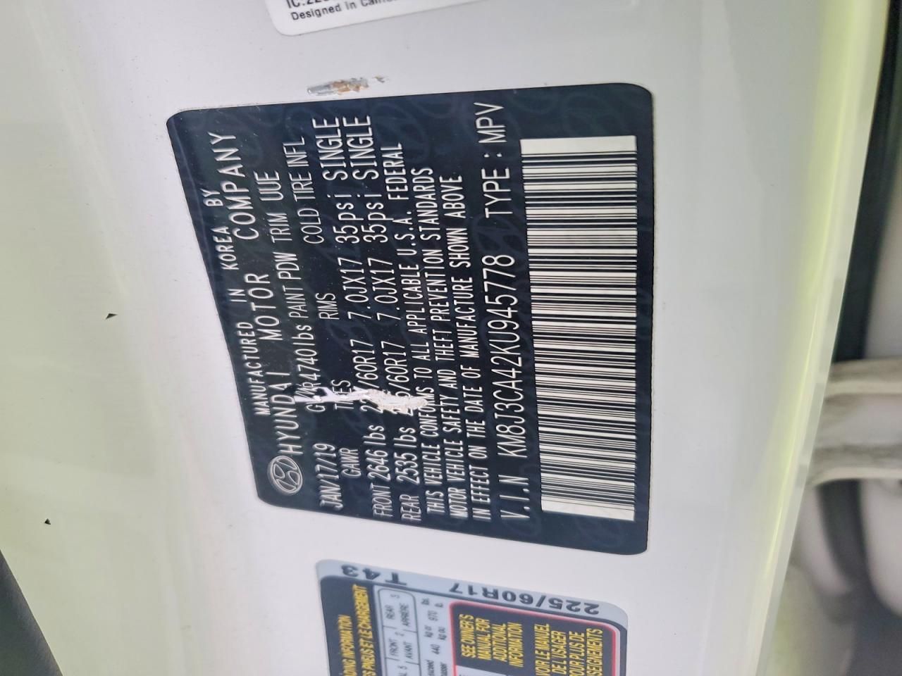 2019 Hyundai Tucson Limited