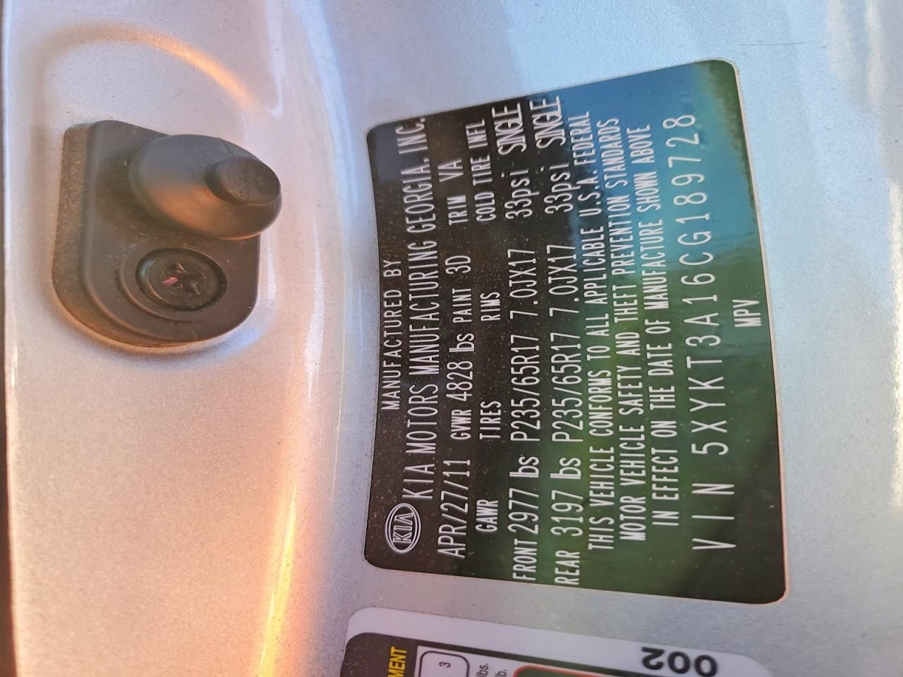 2012 KIA Sorento Base