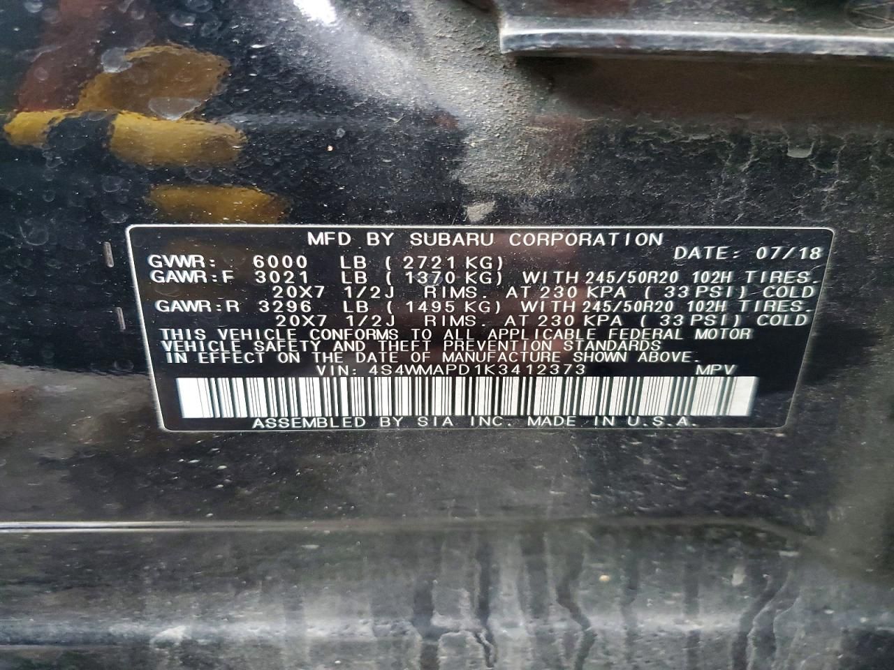 2019 Subaru Ascent Limited