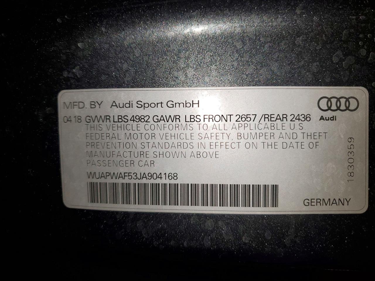 2018 Audi RS5