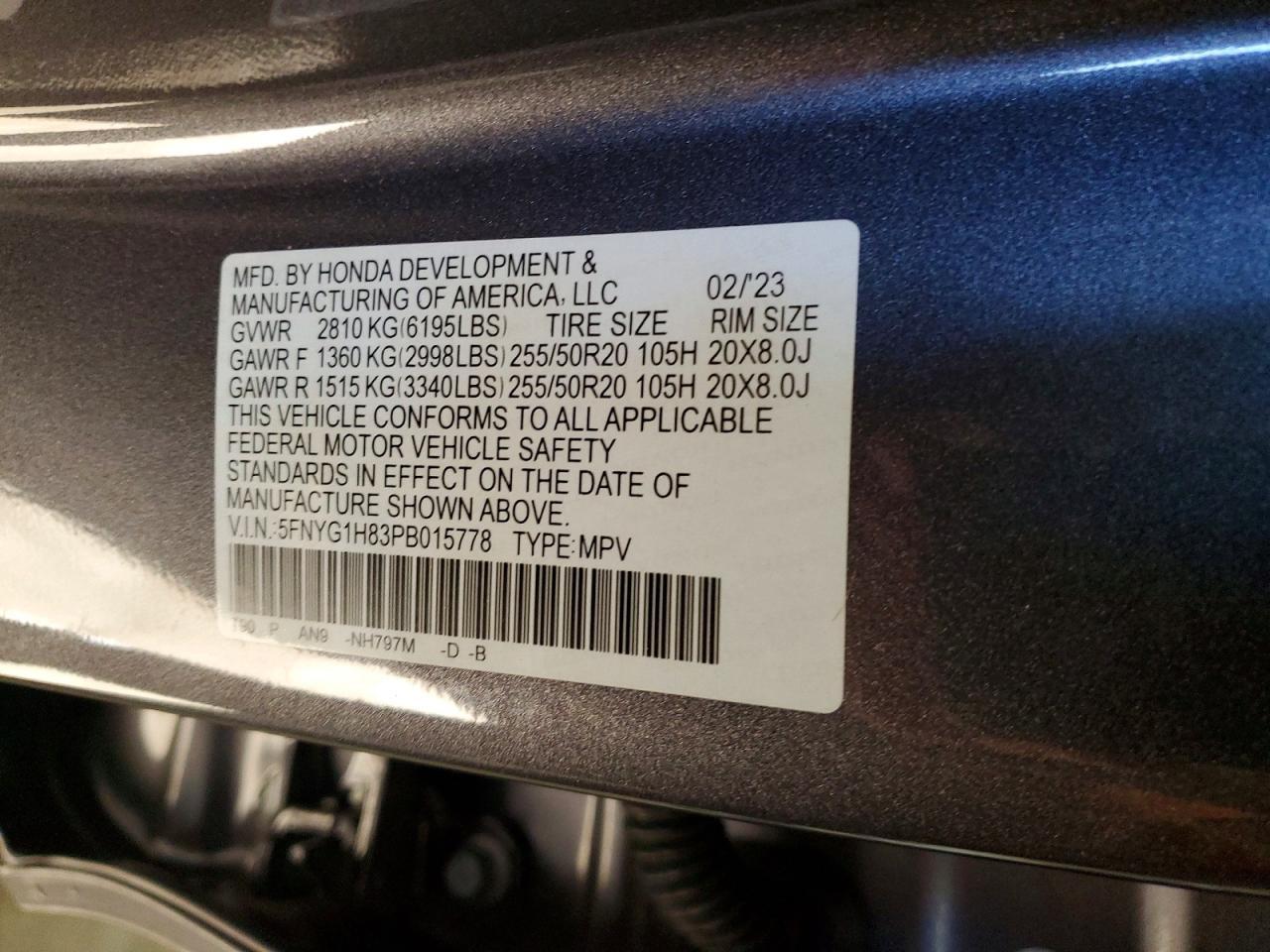 2023 Honda Pilot Elite