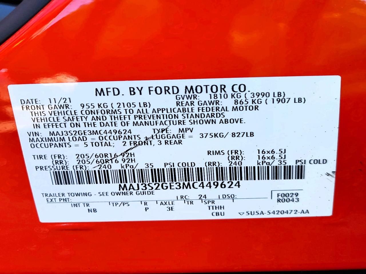 2021 Ford Ecosport se