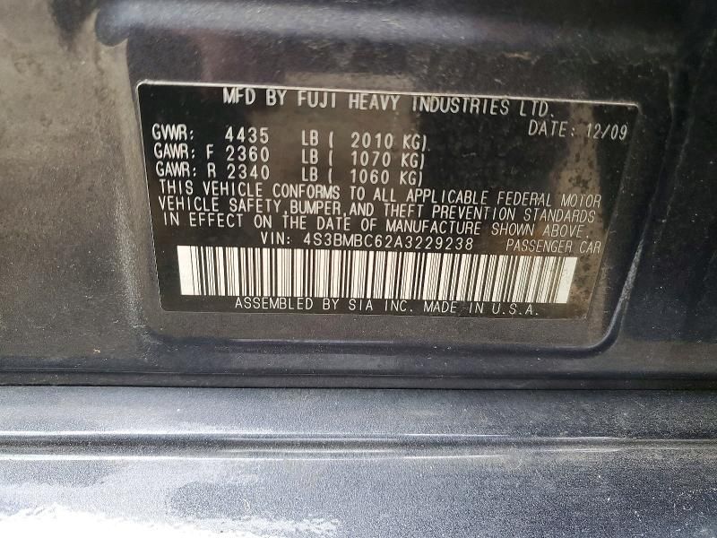 2010 Subaru Legacy 2.5i Premium