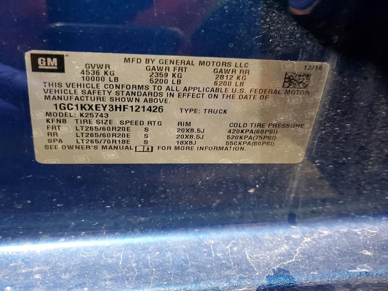 2017 Chevrolet Silverado K2500 High Country