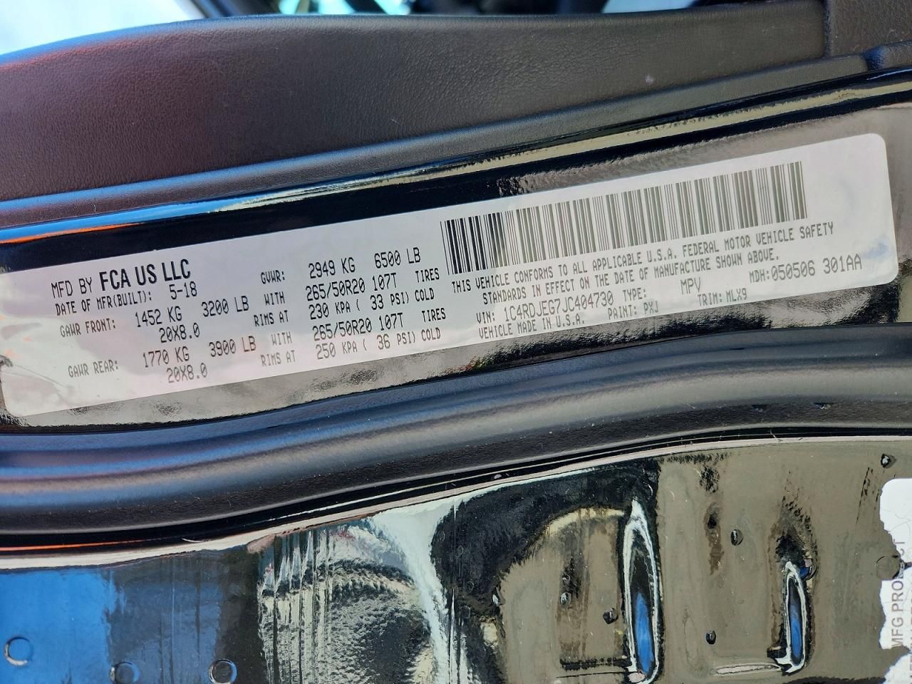 2018 Dodge Durango Citadel