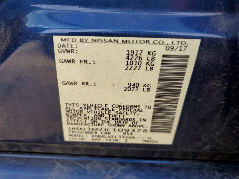 2018 Niss Altima 2.5