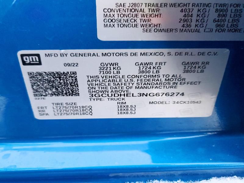 2022 Chevrolet Silverado K1500 ZR2