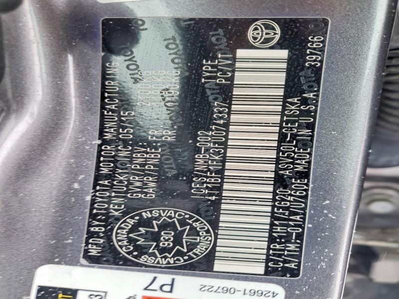 2015 Toyota Camry le