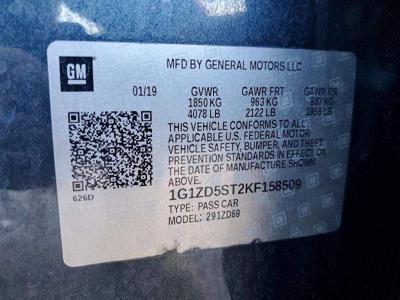 2019 Chevrolet Malibu lt