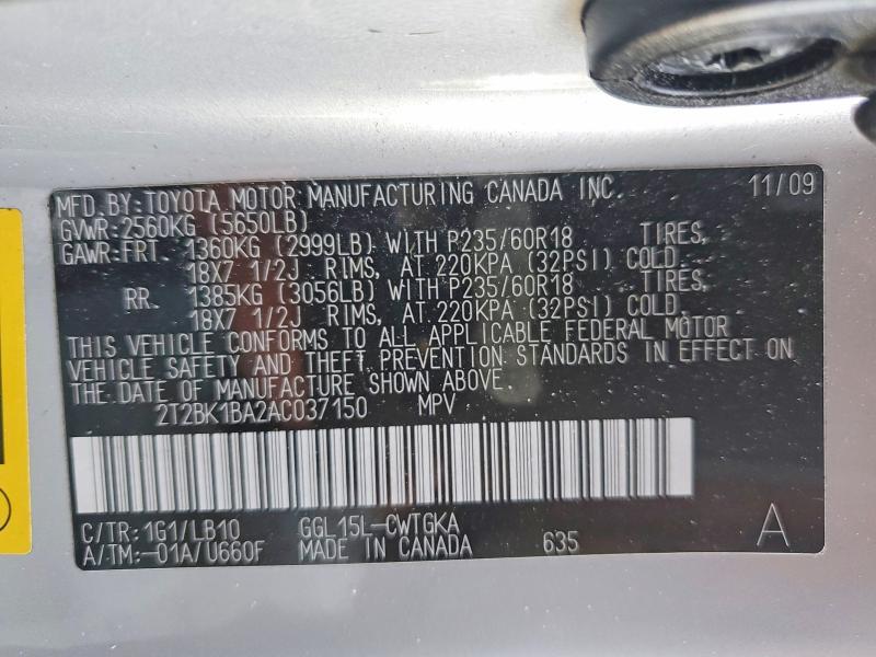 2010 Lexus Rx 350