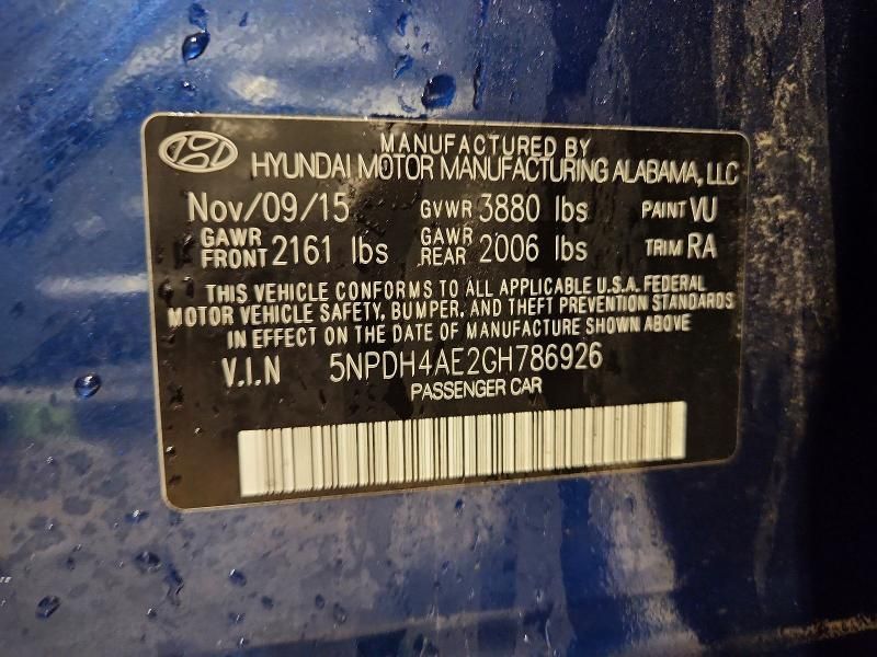 2016 Hyundai Elantra se