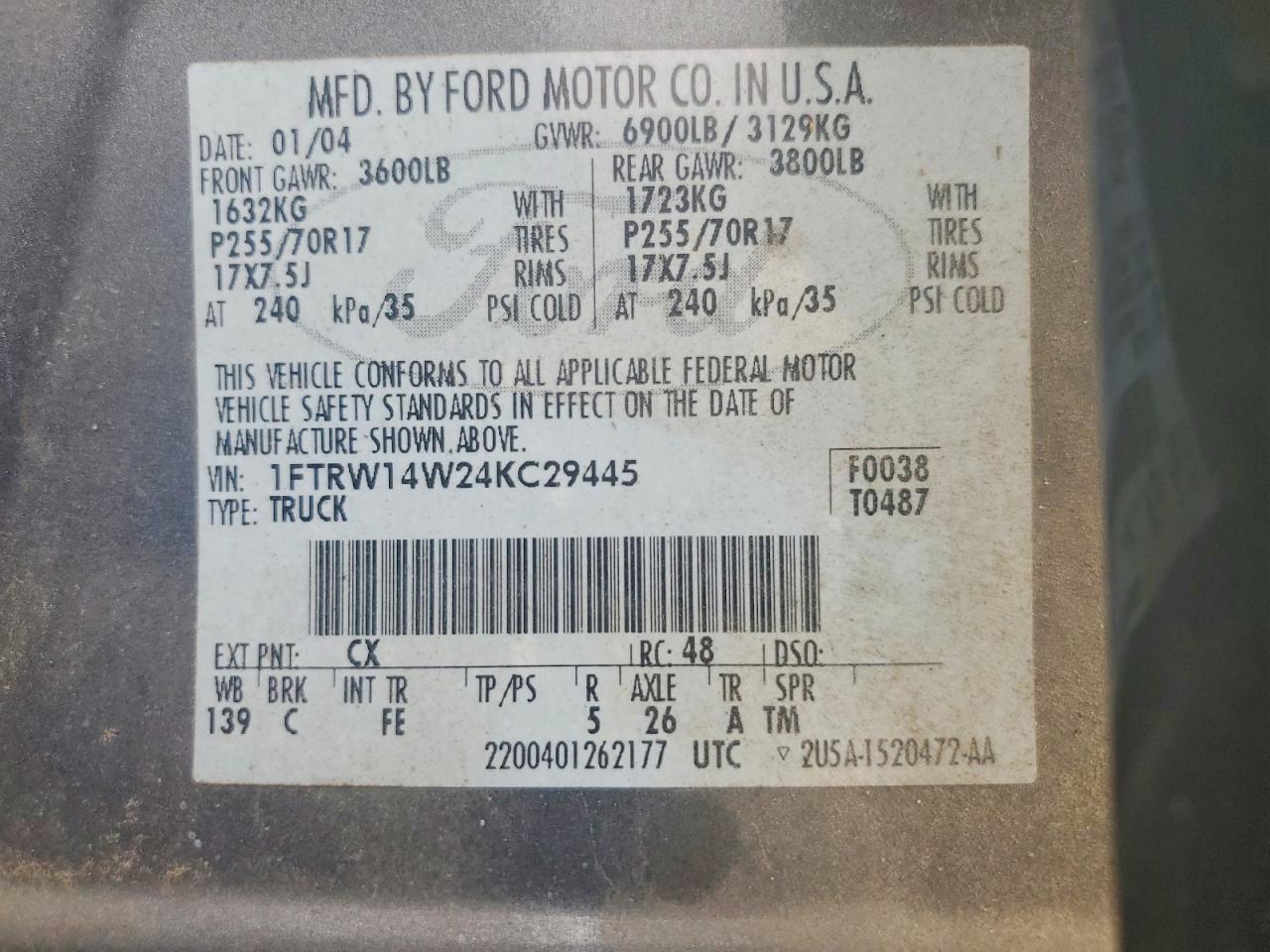 2004 Ford F150 Supercrew