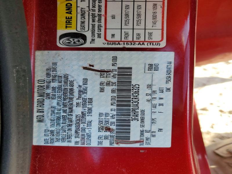 2012 Ford Fusion sel