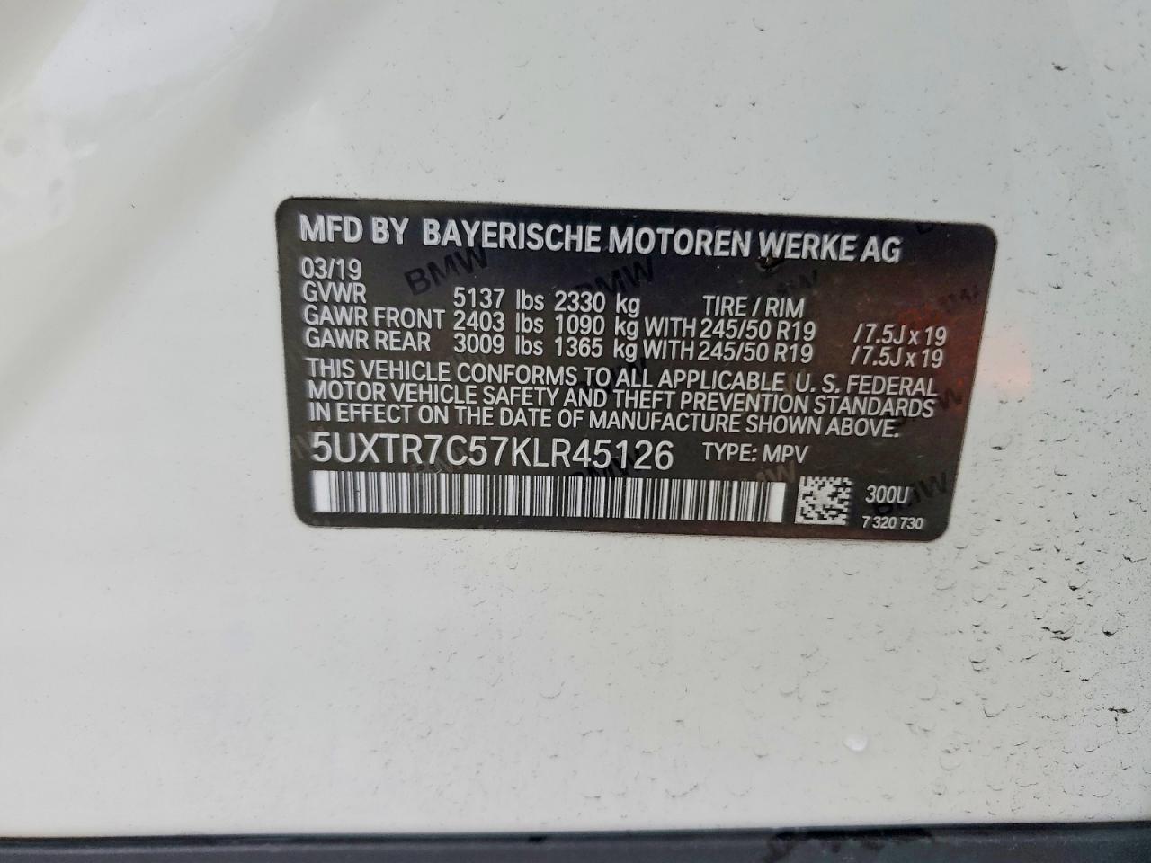 2019 BMW X3 Sdrive30i
