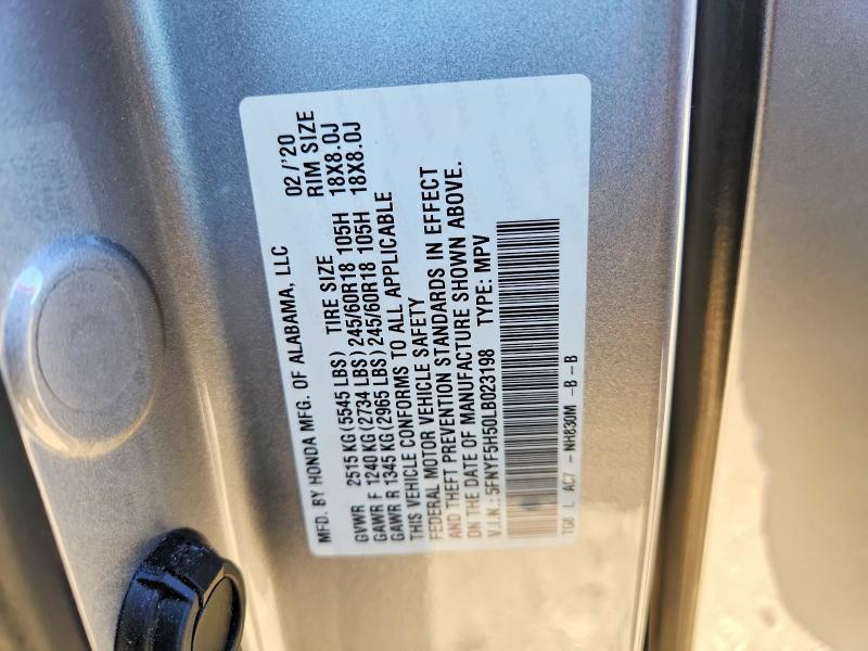 2020 Honda Pilot exl
