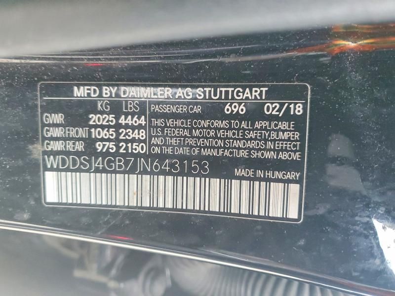 2018 Mercedes-Benz Cla 250 4matic