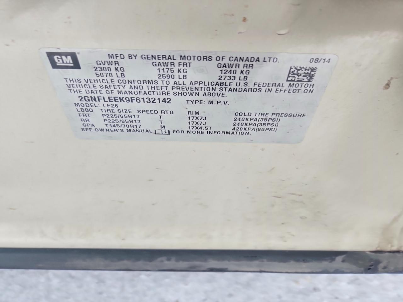 2015 Chevrolet Equinox ls