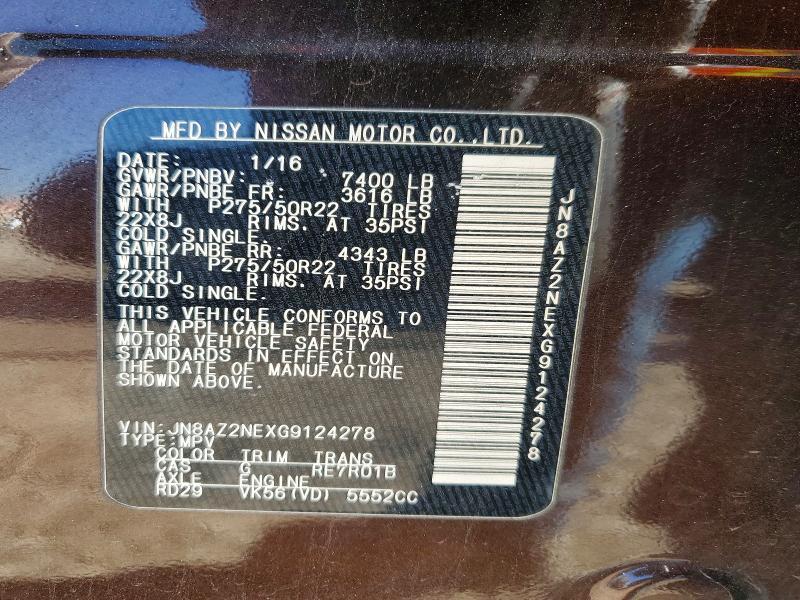 2016 Infinity Qx80 Limited