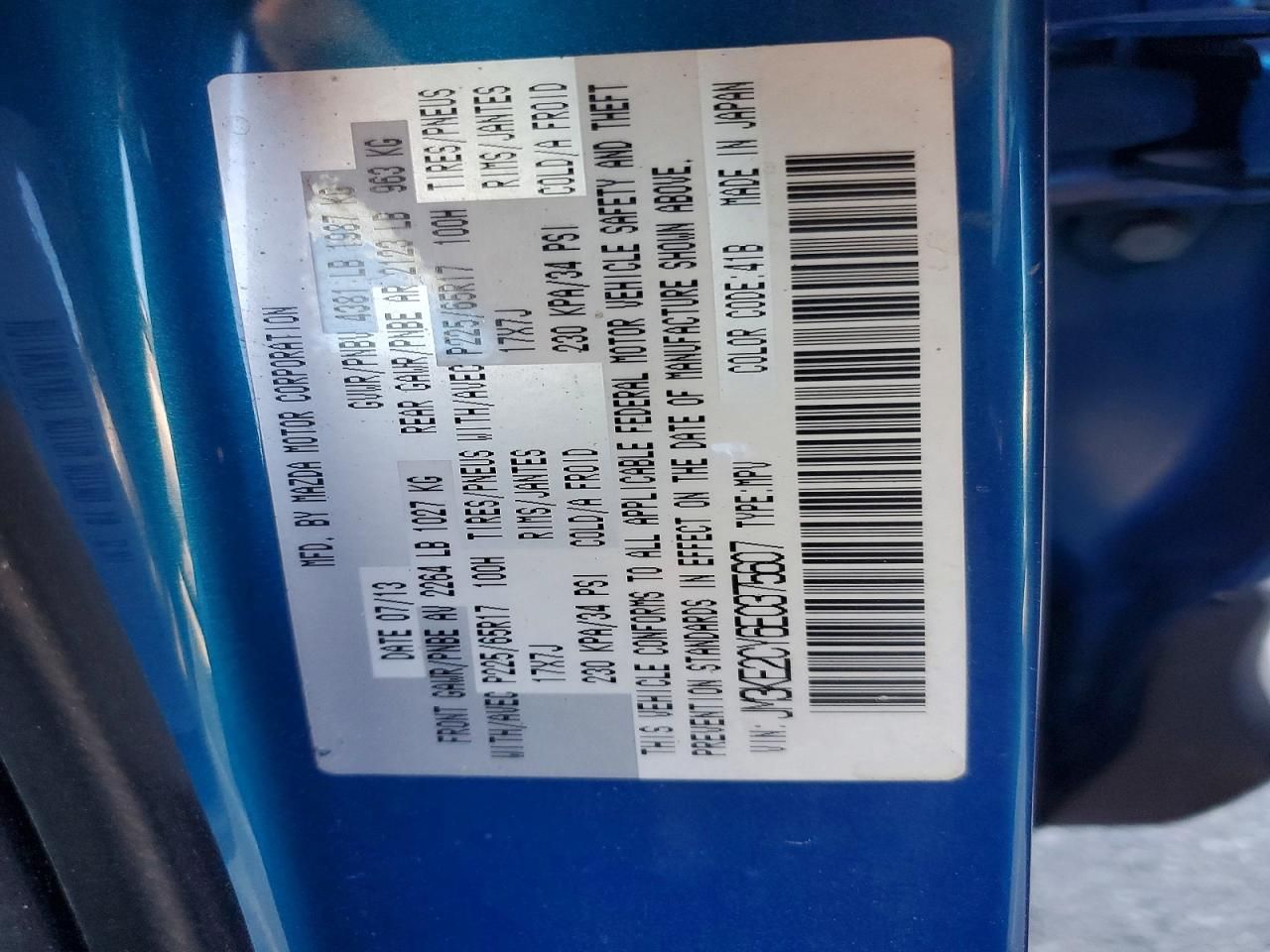 2014 Mazda Cx-5 Touring