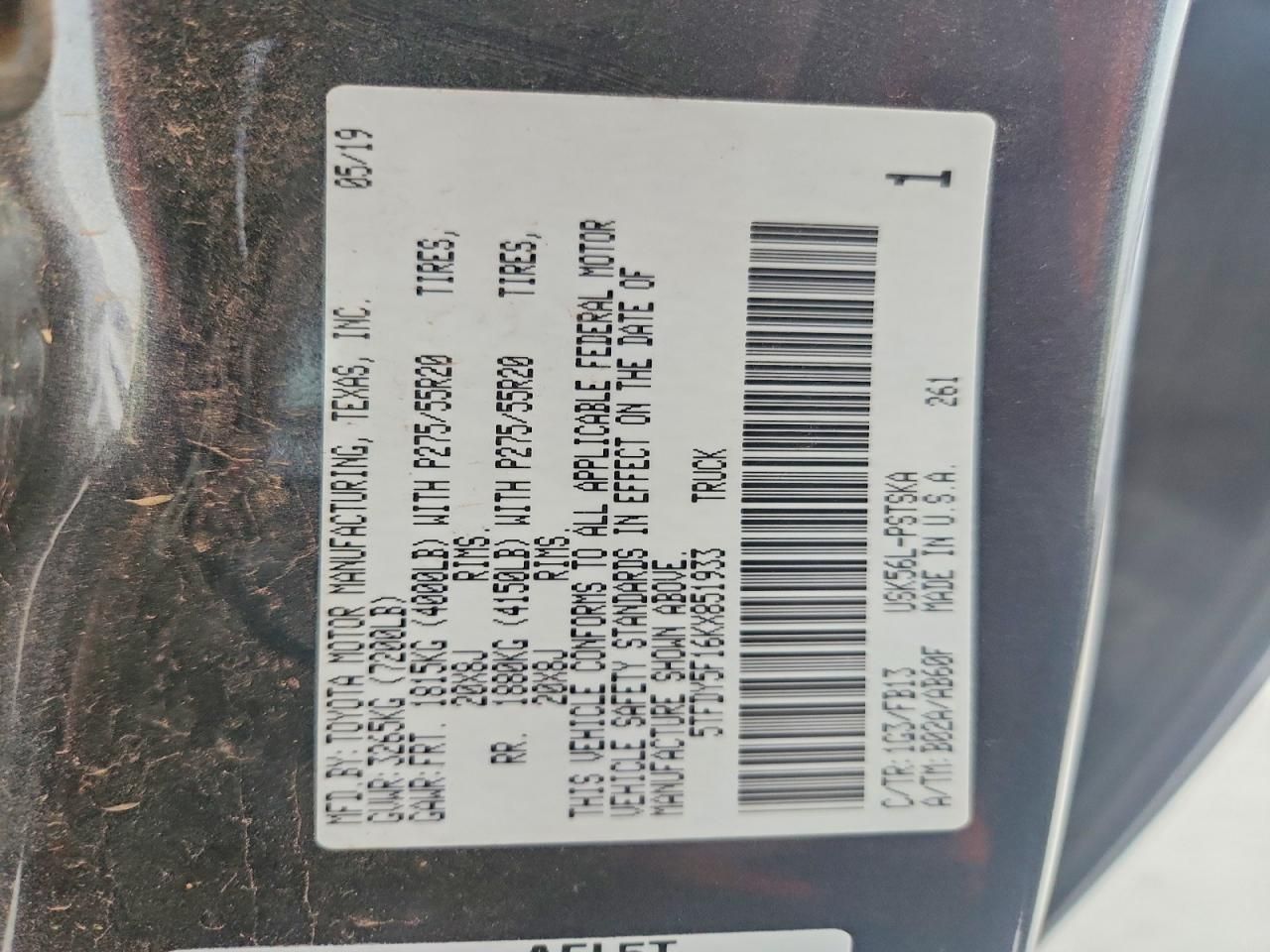 2019 Toyota Tundra SR5