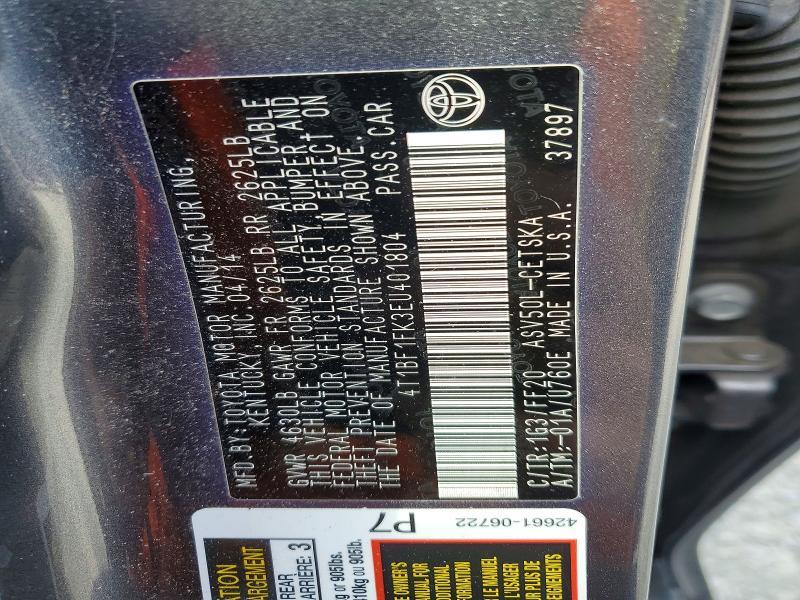 2014 Toyota Camry l