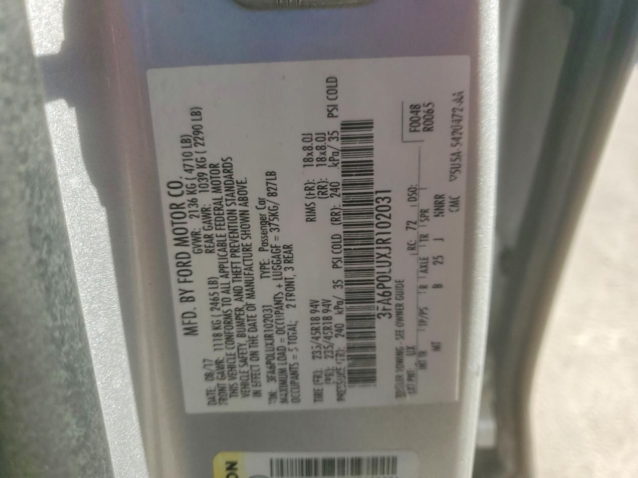 2018 Ford Fusion se Hybrid