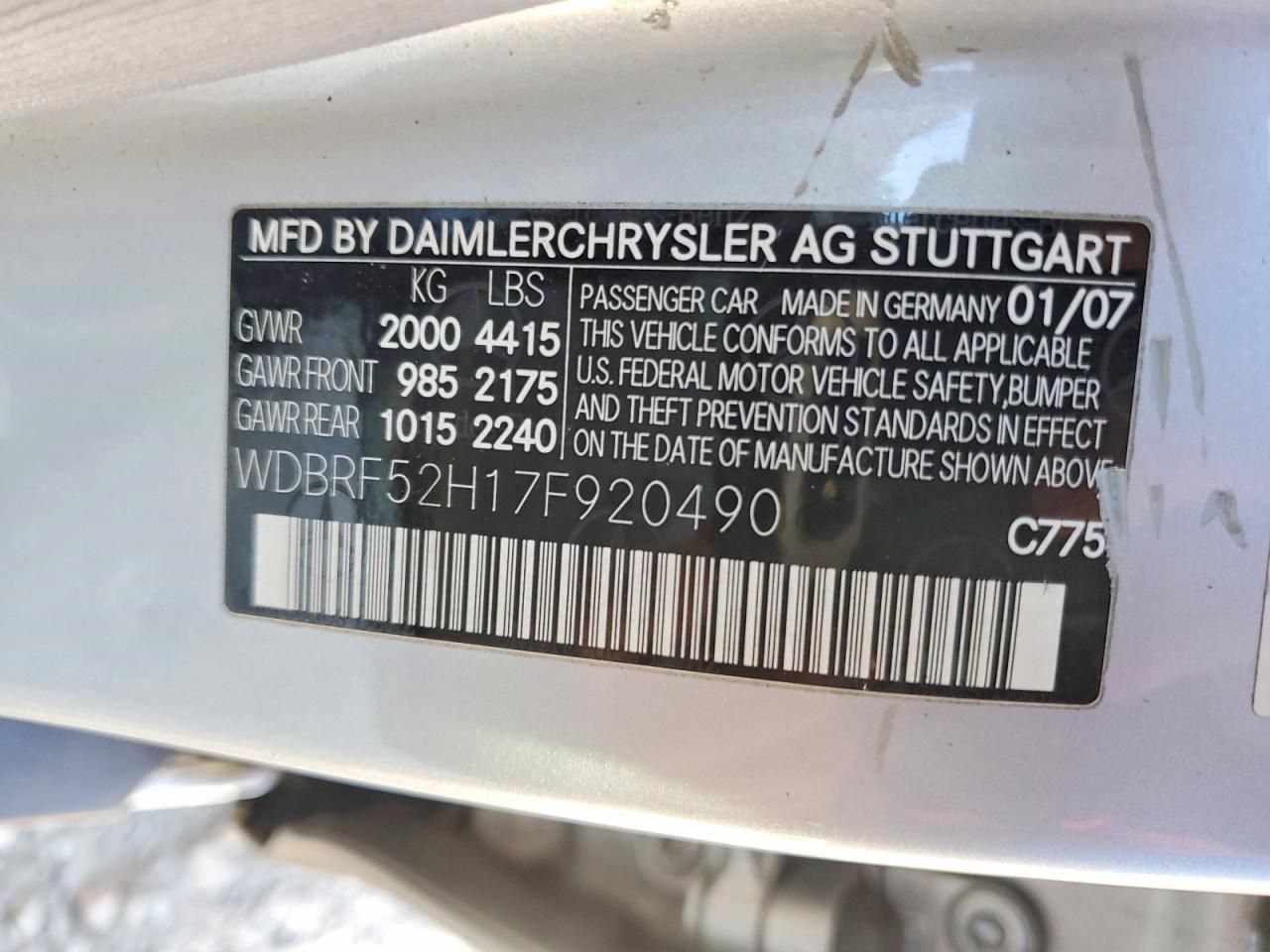 2007 Mercedes-Benz C 230