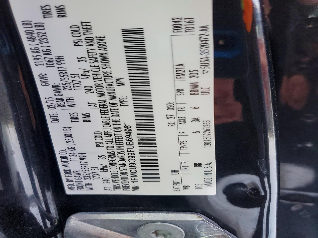 2015 Ford Escape se