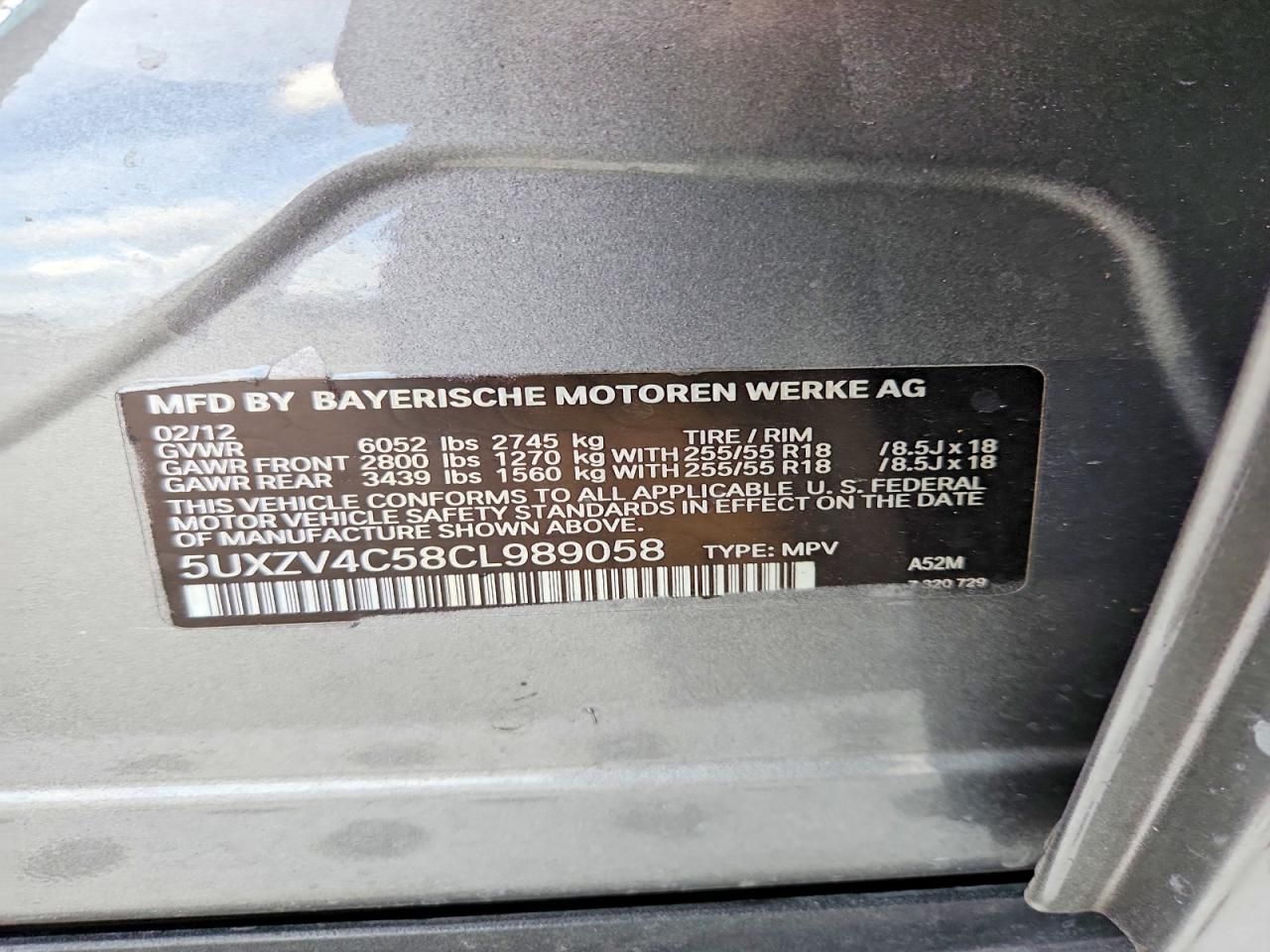 2012 BMW X5 Xdrive35i