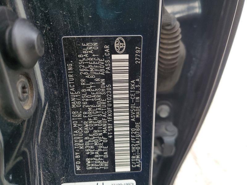2015 Toyota Camry le