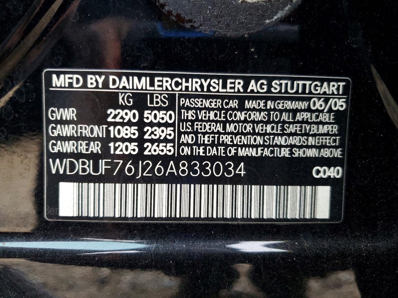 2006 Mercedes-Benz E 55 amg