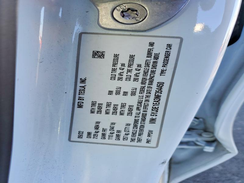 2022 Tesla Model 3
