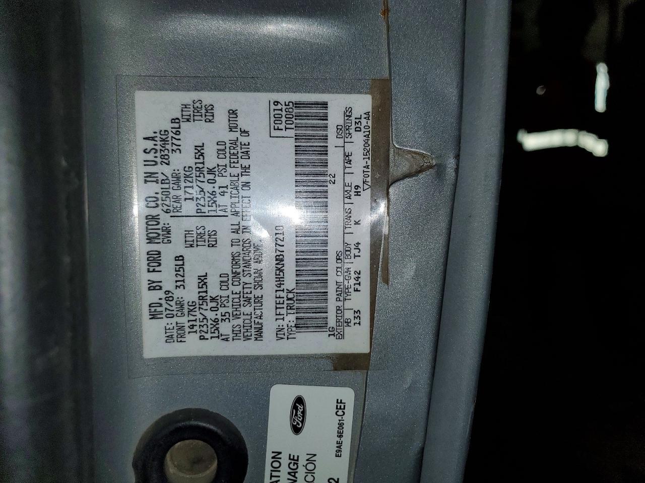1989 Ford F150