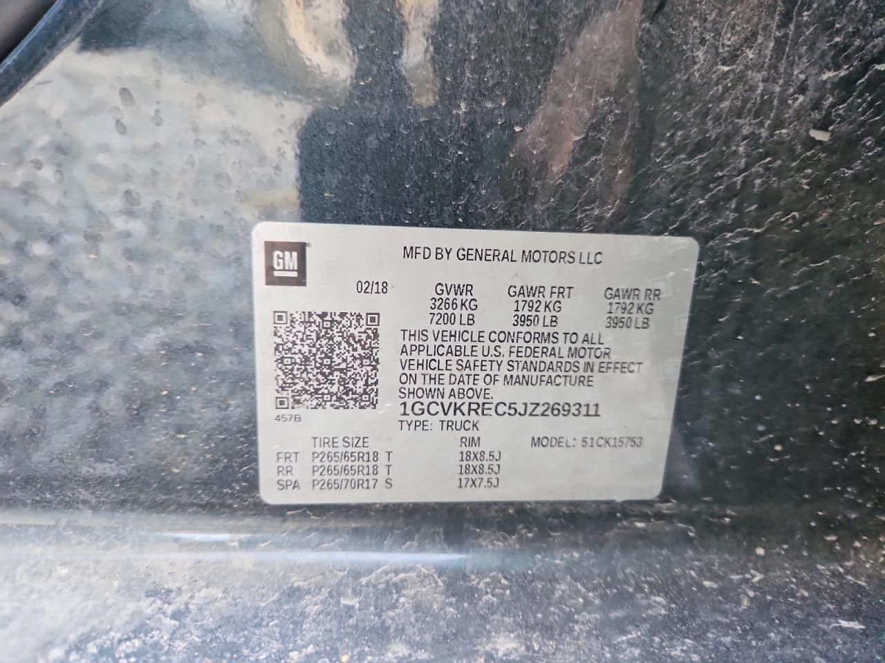 2018 Chevrolet Silverado K1500 lt