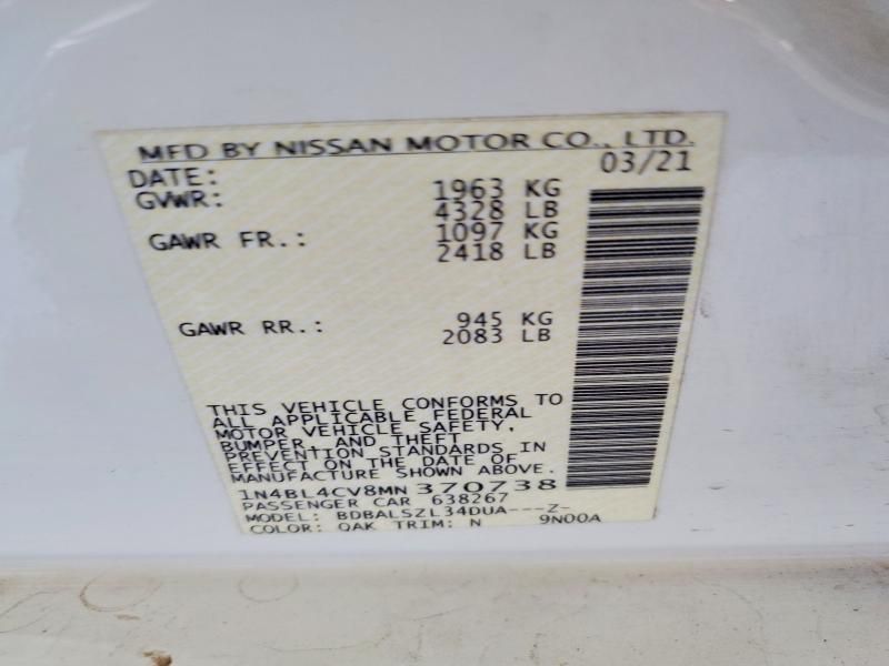 2021 Nissan Altima sr