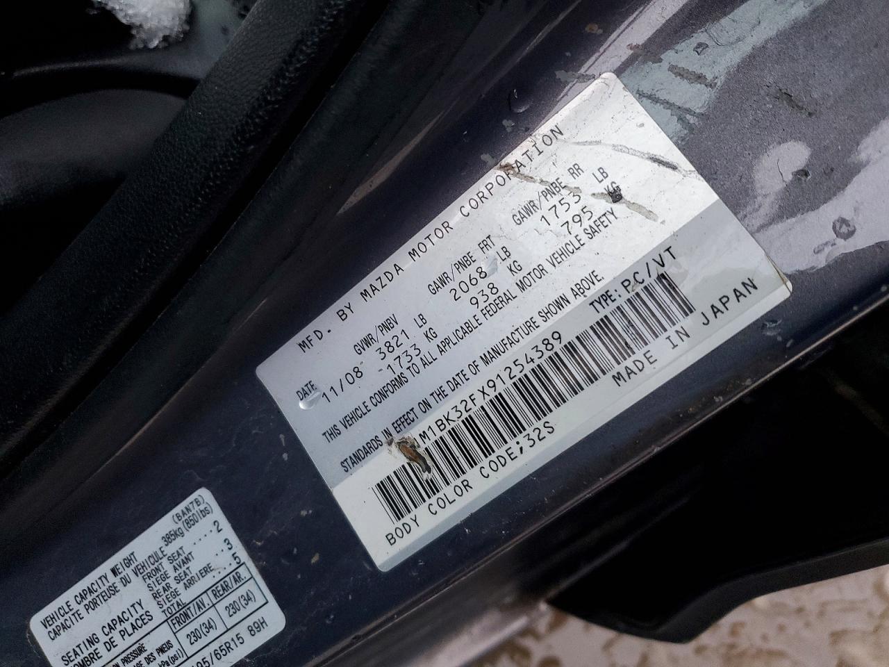 2009 Mazda 3 I