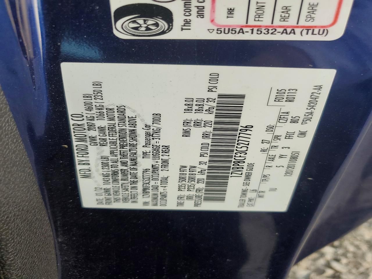 2012 Ford Mustang gt