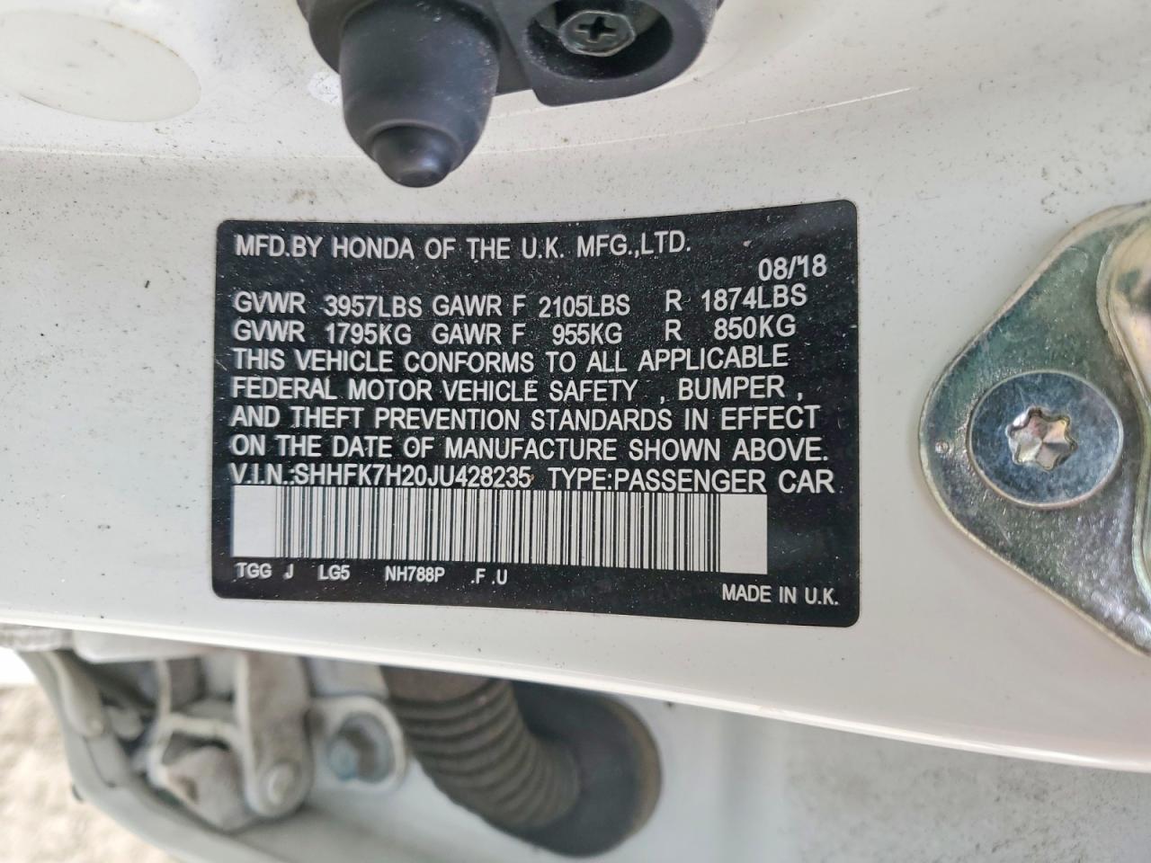 2018 Honda Civic lx