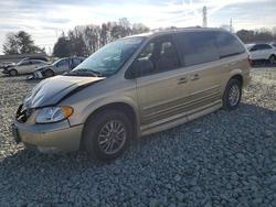 Chrysler salvage cars for sale: 2002 Chrysler Town & Country Limited