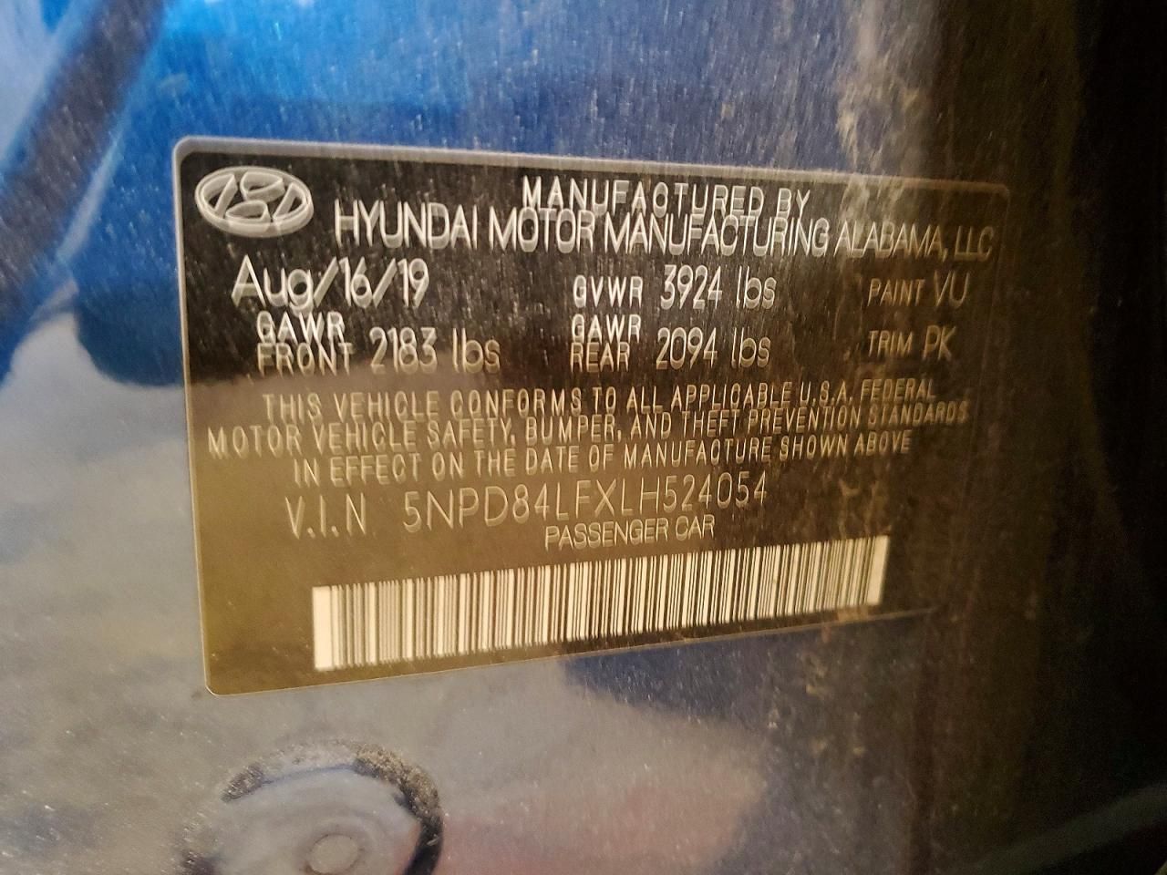 2020 Hyundai Elantra sel