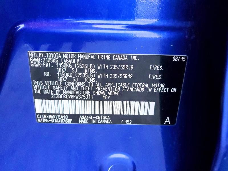 2015 Toyota Rav4 Limited